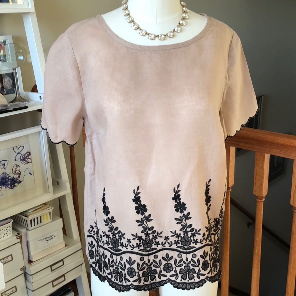 J. Crew Linen Top